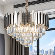 Πολυέλαιος BLOIS Magno Crystal, 8x E14, Διάμετρος 60cm, Γυαλιστερό χρώμιο, Ρυθμιζόμενο ύψος