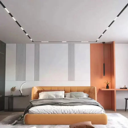 Μαγνητικό πλέγμα LED 12W Το ουδέτερο φως αυξήθηκε μαύρο