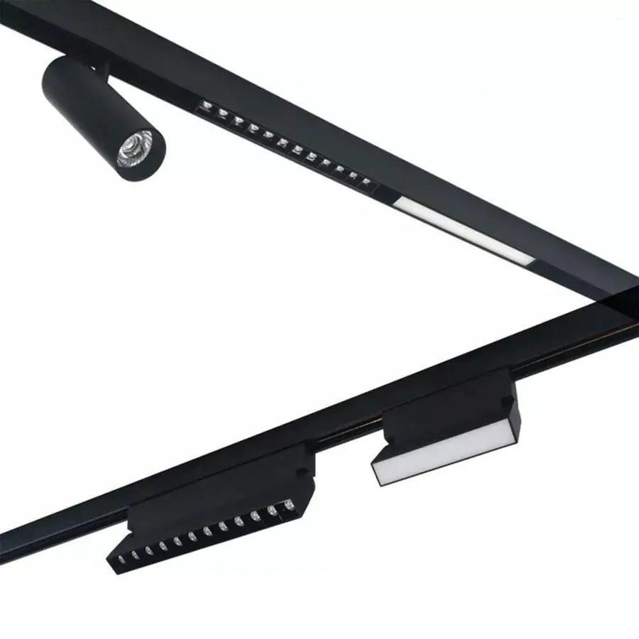 Μαγνητικό πλέγμα LED, ρυθμιζόμενο, 6W, ουδέτερο φως, ενσωματωμένο, μαύρο
