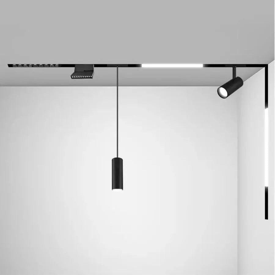 Μαγνητικό πλέγμα LED, ρυθμιζόμενο, 6W, ουδέτερο φως, ενσωματωμένο, μαύρο