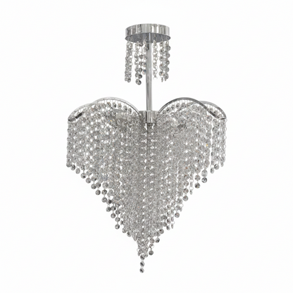 Πολυέλαιος Ander Crystal 4xE14 Διάμετρος 45cm Χρώμιο