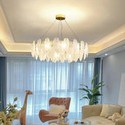 VAUX-LE-VICOMTE Elegance Crystal Chandelier, 5x E14, Διάμετρος 42cm, Χρυσός, Ρυθμιζόμενο Ύψος