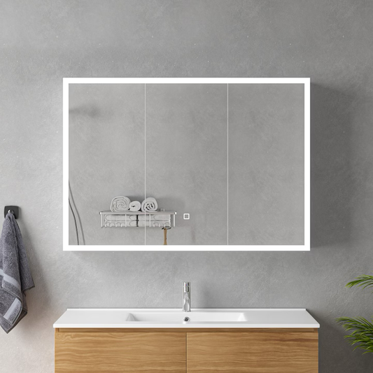 Katarina Cabinet με LED Mirror DBP124 100x70 White