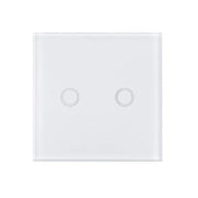Αγγίξτε το διακόπτη Double -Secure White Glass