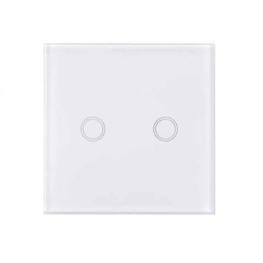 Αγγίξτε το διακόπτη Double -Secure White Glass