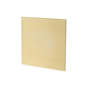 Touch Switch Double -Secure Gold Glass