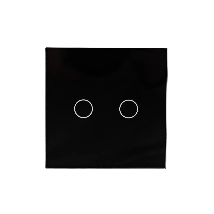 Αγγίξτε το διακόπτη Double -Secure Black Glass