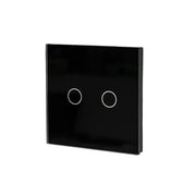 Αγγίξτε το διακόπτη Double -Secure Black Glass