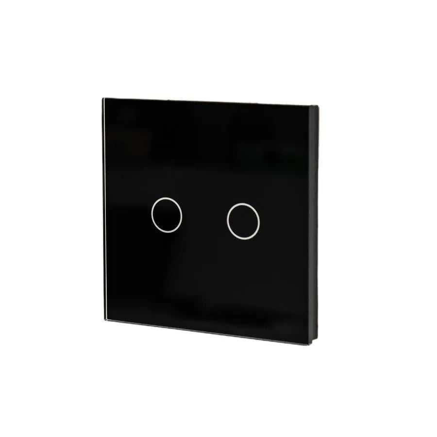Αγγίξτε το διακόπτη Double -Secure Black Glass