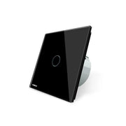 Switch Touch, Simple, Black, Secure Glass, Livolo
