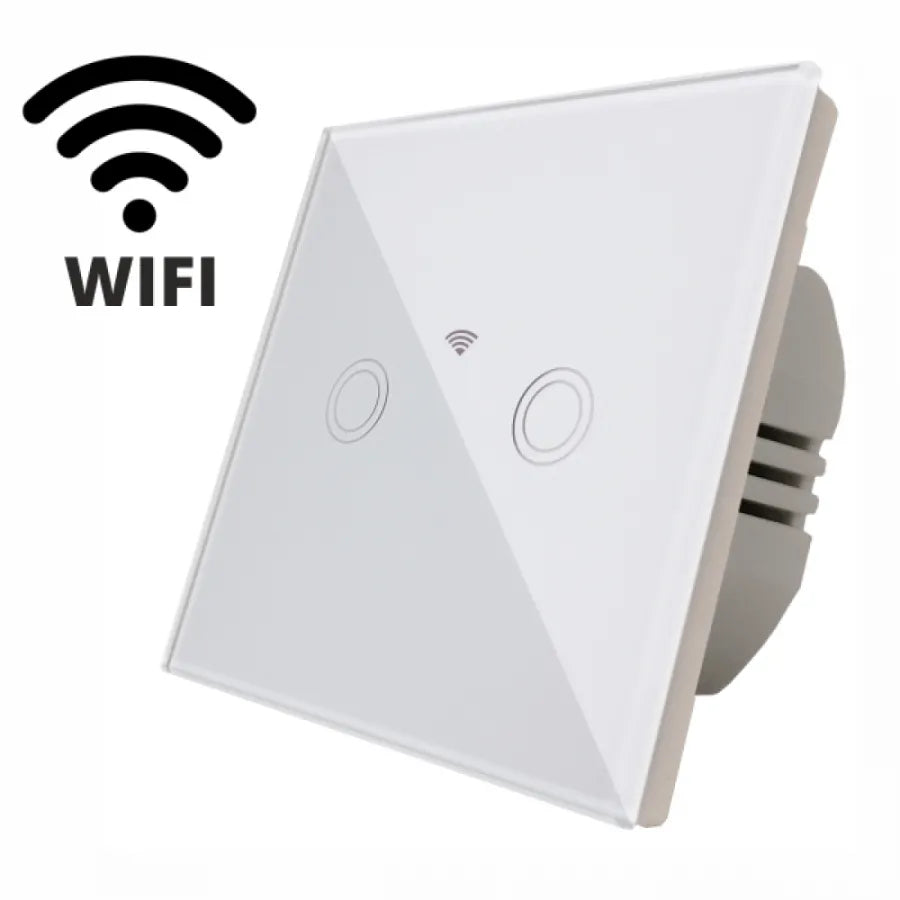 Αγγίξτε το Double Wi-Fi Secure White Glass