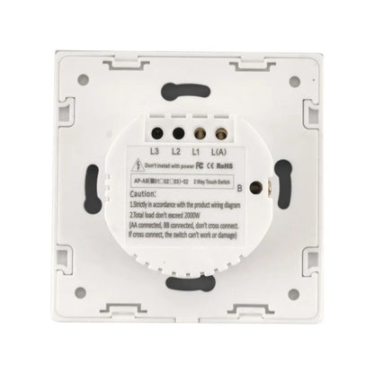 Touch Switch Cap-Scara εξασφαλισμένο λευκό γυαλί