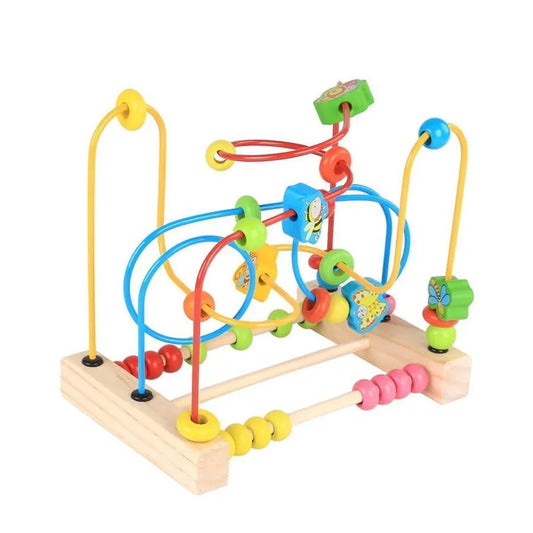 Εκπαιδευτικό παιχνίδι Montessori Πολυλειτουργικό Labyrinth, Wood