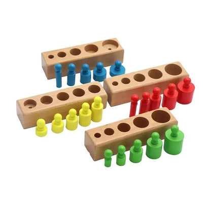 Montessori, πολύχρωμο, ξύλινο παιχνίδι