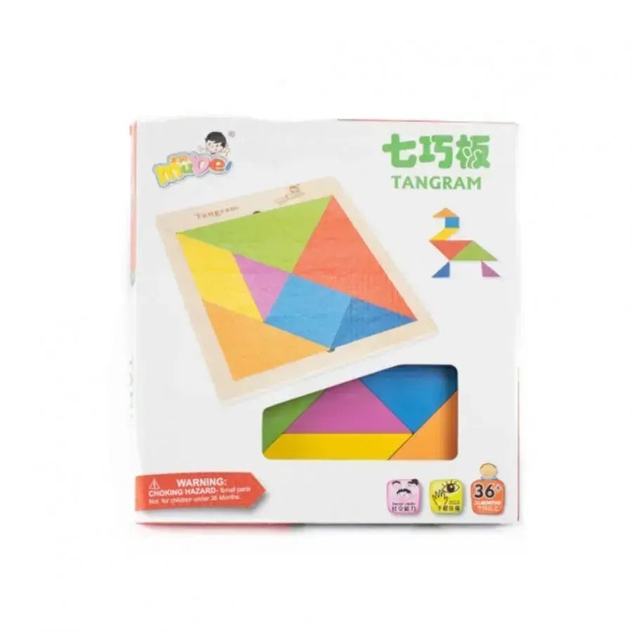 Εκπαιδευτικό παιχνίδι Tangram, 8 κομμάτια, πολύχρωμα, PG-L08