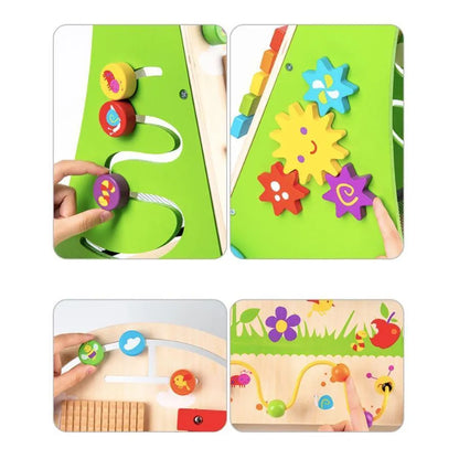 Εκπαιδευτικό Παιχνίδι Montessori Τύπος Πρεμιτιστή Δραστηριότητες, 12 κομμάτια, πολύχρωμα, ξύλο