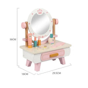 Make -up and Beauty Table Toy, 15 κομμάτια, ξύλο