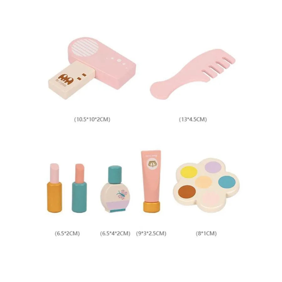 Make -up and Beauty Table Toy, 15 κομμάτια, ξύλο