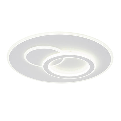 LED πολυέλαιος με τηλεχειριστήριο Nolux Luminosa, 120W, 3 κύκλοι, κρύο/ζεστό/ουδέτερο φως, ασταθές, λευκό