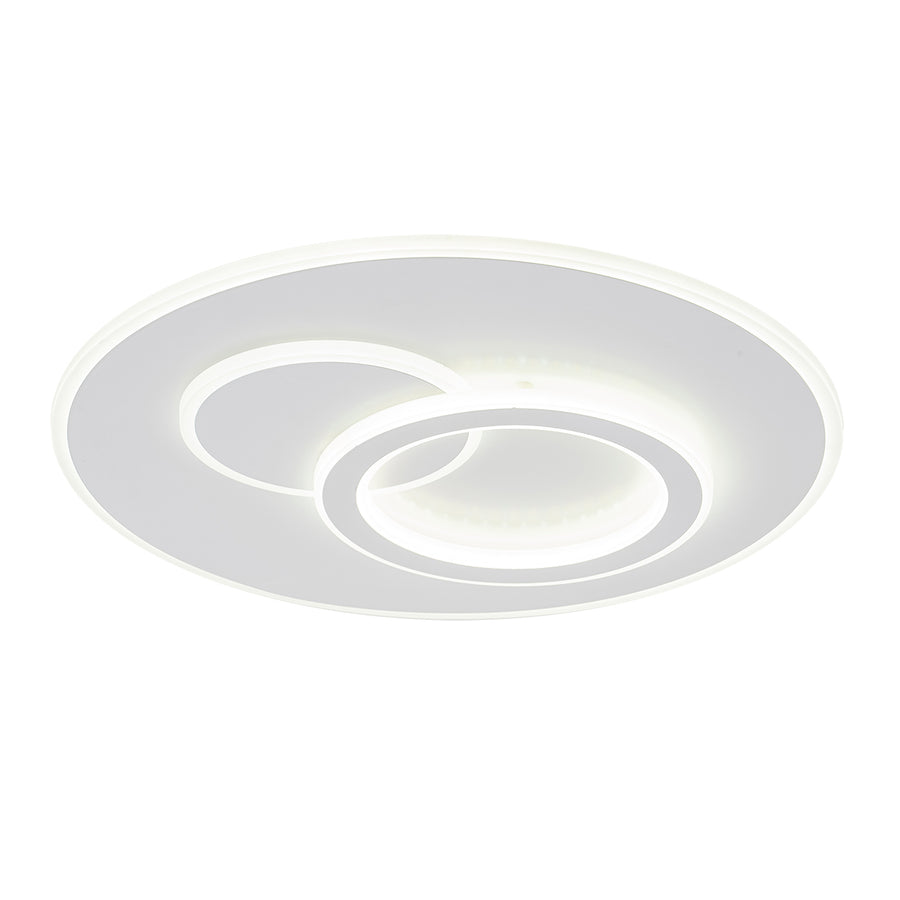 LED πολυέλαιος με τηλεχειριστήριο Nolux Luminosa, 120W, 3 κύκλοι, κρύο/ζεστό/ουδέτερο φως, ασταθές, λευκό