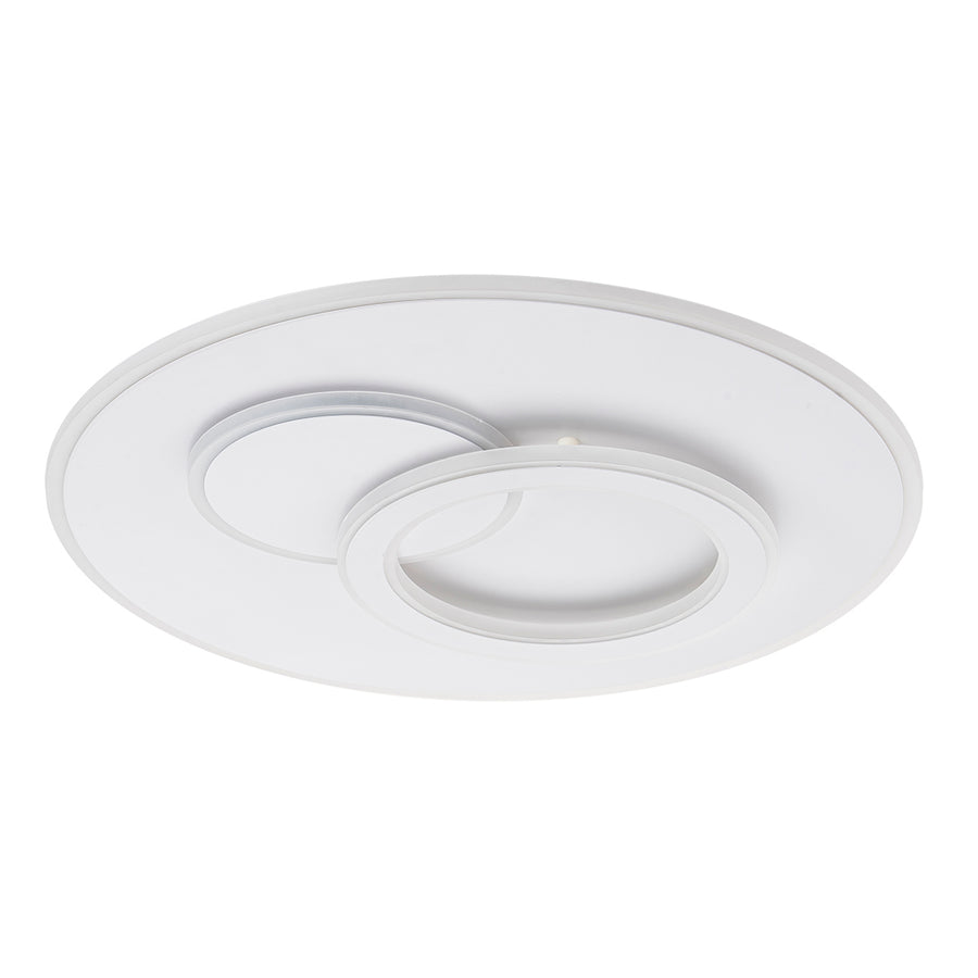 LED πολυέλαιος με τηλεχειριστήριο Nolux Luminosa, 120W, 3 κύκλοι, κρύο/ζεστό/ουδέτερο φως, ασταθές, λευκό
