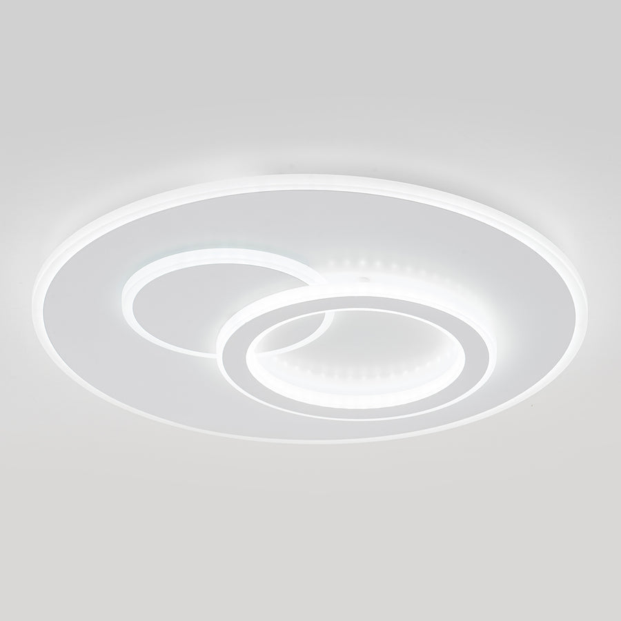 LED πολυέλαιος με τηλεχειριστήριο Nolux Luminosa, 120W, 3 κύκλοι, κρύο/ζεστό/ουδέτερο φως, ασταθές, λευκό