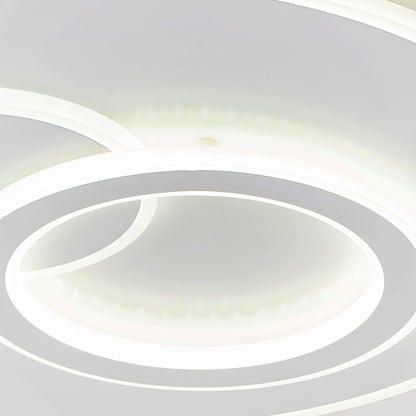 LED πολυέλαιος με τηλεχειριστήριο Nolux Luminosa, 120W, 3 κύκλοι, κρύο/ζεστό/ουδέτερο φως, ασταθές, λευκό