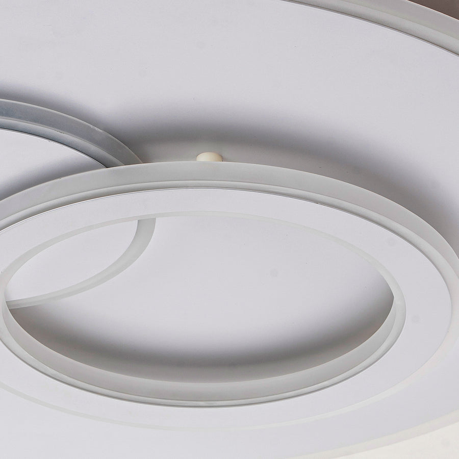 LED πολυέλαιος με τηλεχειριστήριο Nolux Luminosa, 120W, 3 κύκλοι, κρύο/ζεστό/ουδέτερο φως, ασταθές, λευκό