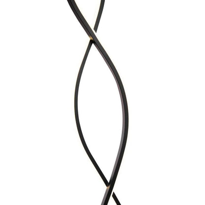 LED LED Lad Piscius, 120W, κρύο/ζεστό/ουδέτερο φως, μέταλλο και ακρυλικό, μαύρο