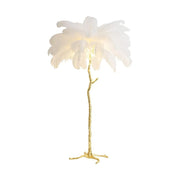 Lampaar Feathers Politidis 1 x e27 170cm λευκό