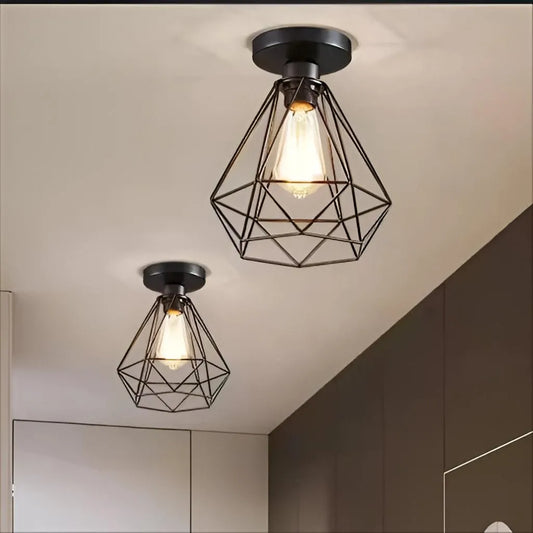 Aethra chandelier, 1x e27, μέταλλο, μαύρο
