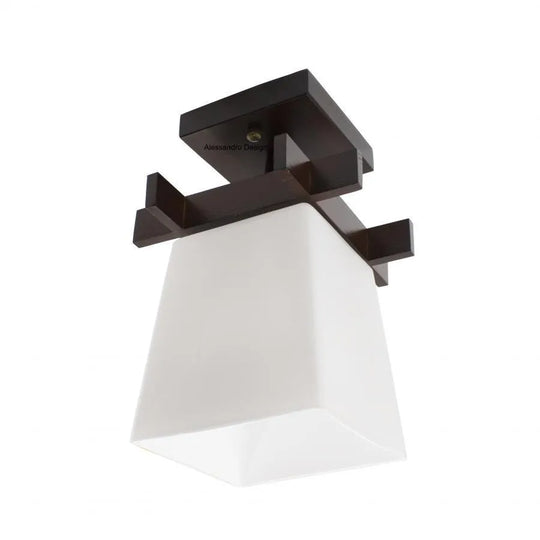 Cala Chandelier, 1 x E27, καφέ με λευκό, ξύλο και γυαλί Classic Chandeliers Προεπιλεγμένος τίτλος Alessandro Design
