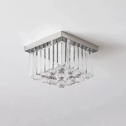 Crystal Martinez Linear Luxe, διάμετρο 35cm, 4x E14, γυαλιστερό χρώμιο