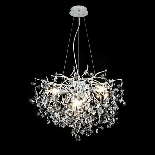 Crystal Konnan 6*E14 διάμετρος 60cm λευκό