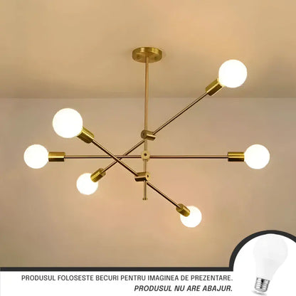Lusta Dariya 6x E27, Metal, Gold