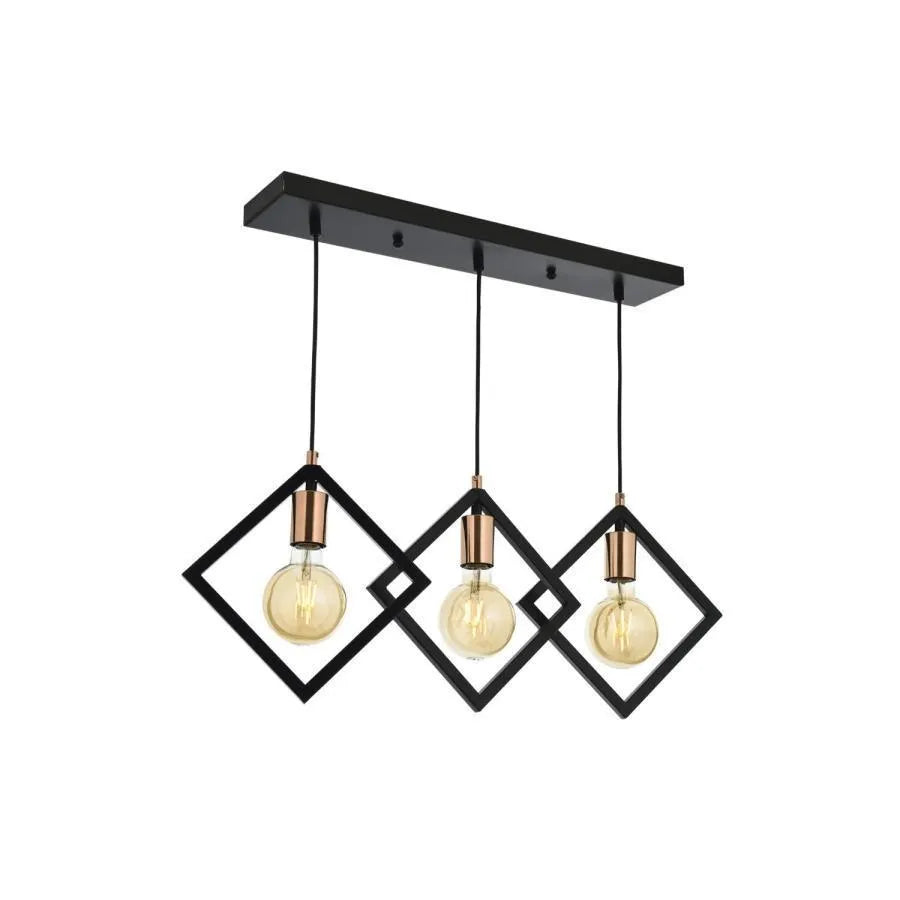 Fresi Lust, 3*E27, Metal, Black