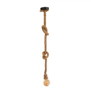 Vintage Harper Chandelier, 1xe27, Rustic Barn, Twine and Metal, 92cm