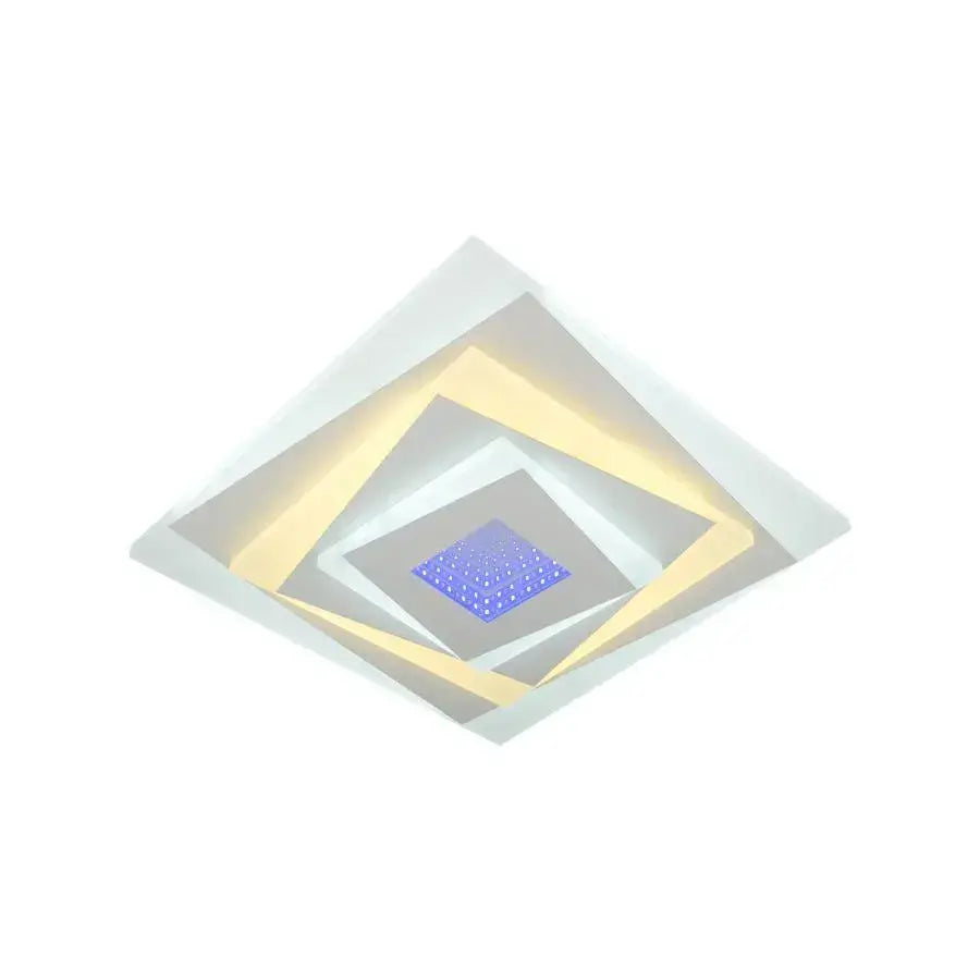 LED LED 3D τετράγωνο LED, διάμετρος 30cm, 20W RGB, λευκό, κρύο/ζεστό/ουδέτερο φως