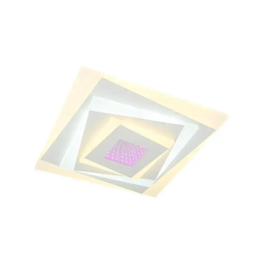 LED LED 3D τετράγωνο LED, διάμετρος 30cm, 20W RGB, λευκό, κρύο/ζεστό/ουδέτερο φως
