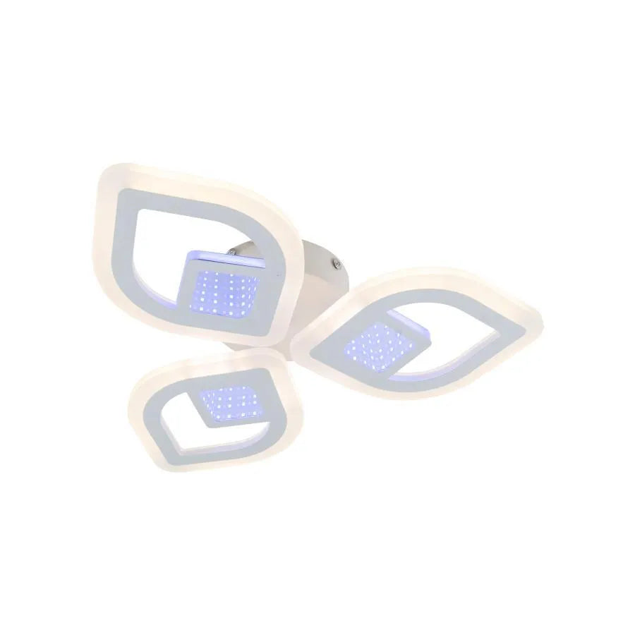 Lulus LED 3D Zeni με τηλεχειριστήριο, 60W, 2,4GHz, ακρυλικό, λευκό