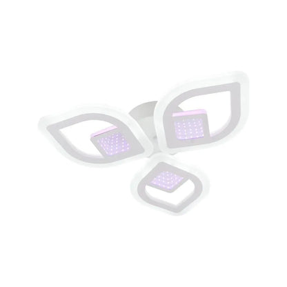 Lulus LED 3D Zeni με τηλεχειριστήριο, 60W, 2,4GHz, ακρυλικό, λευκό