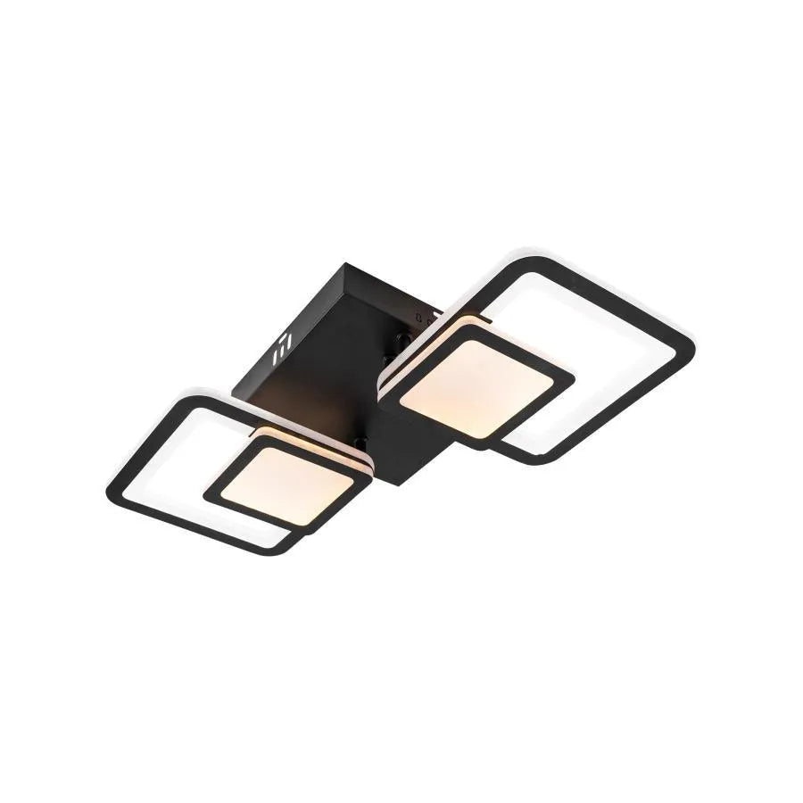 LED LED Balans LUP με τηλεχειριστήριο, 48W, 2.4GHz, ακρυλικό, κρύο/ζεστό/ουδέτερο φως, ασταθές, μαύρο