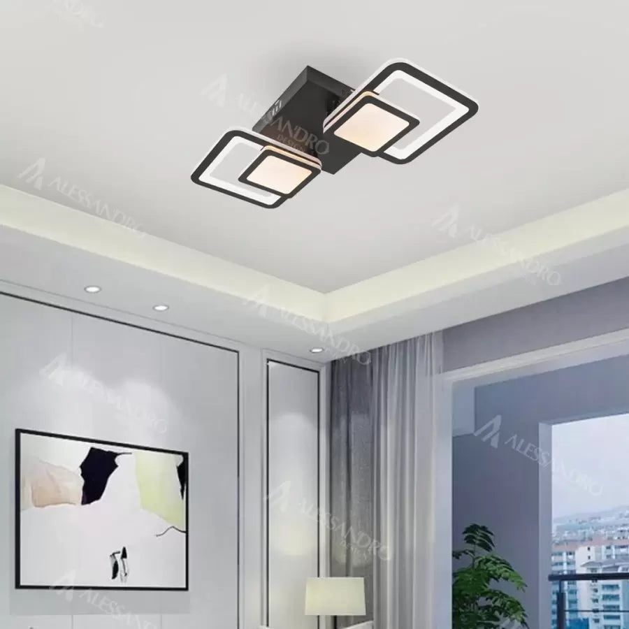 LED LED Balans LUP με τηλεχειριστήριο, 48W, 2.4GHz, ακρυλικό, κρύο/ζεστό/ουδέτερο φως, ασταθές, μαύρο