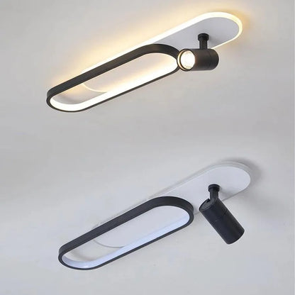 LED LED Berta 43W Ψυχρό/ζεστό/ουδέτερο ρυθμιζόμενο ακρυλικό προβολέα και λευκό και λευκό μέταλλο