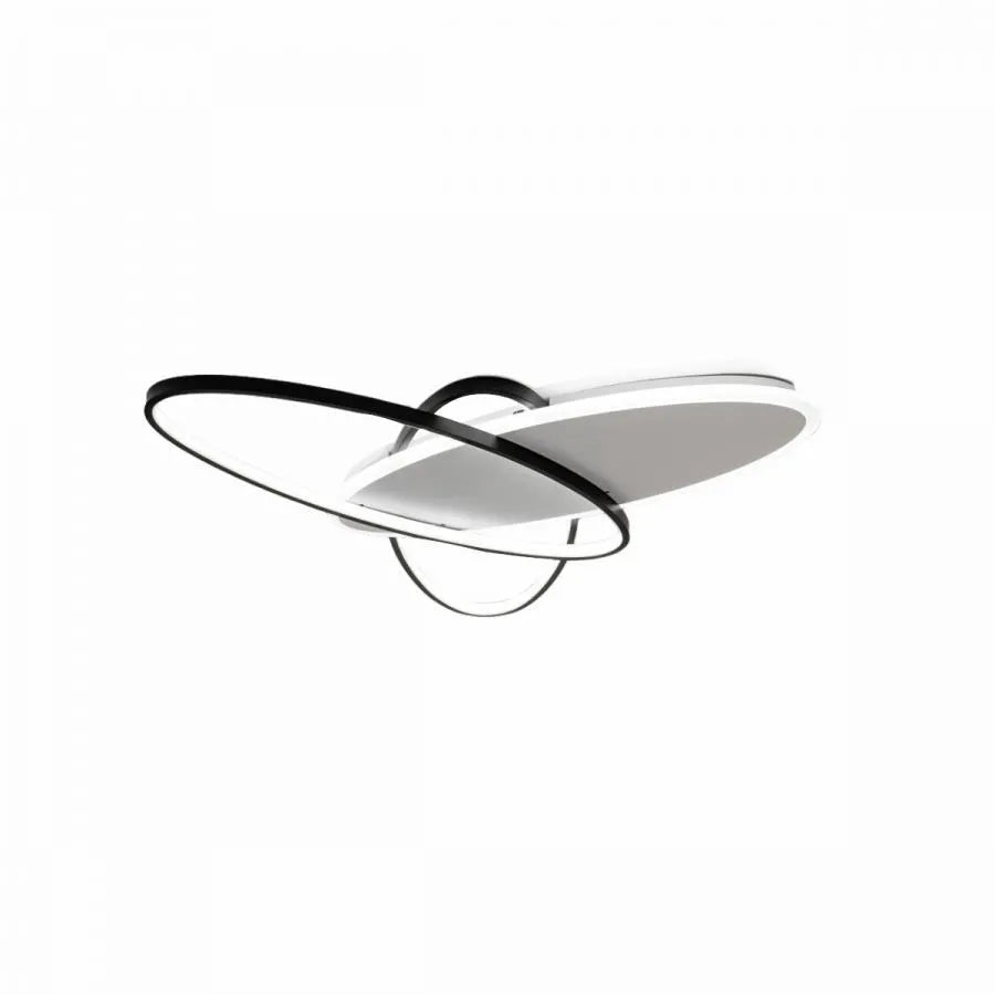 LED πολυέλαιος με τηλεχειριστήριο Carolina, 81W, 3 τετράγωνα, κρύο/ζεστό/ουδέτερο φως, άκαμπτο, μαύρο
