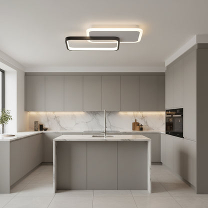 Πολυέλαιος LED με τηλεχειριστήριο CAROLINA 50W, 2 Στοιχεία, Κρύο/Ζεστό/Ουδέτερο φως, Ρυθμιζόμενο, Μαύρο