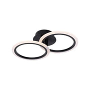 LED πολυέλαιος με τηλεχειριστήριο Betty, 28W, 2 κύκλοι, κρύο/ζεστό/ουδέτερο φως, ασταθές, μαύρο