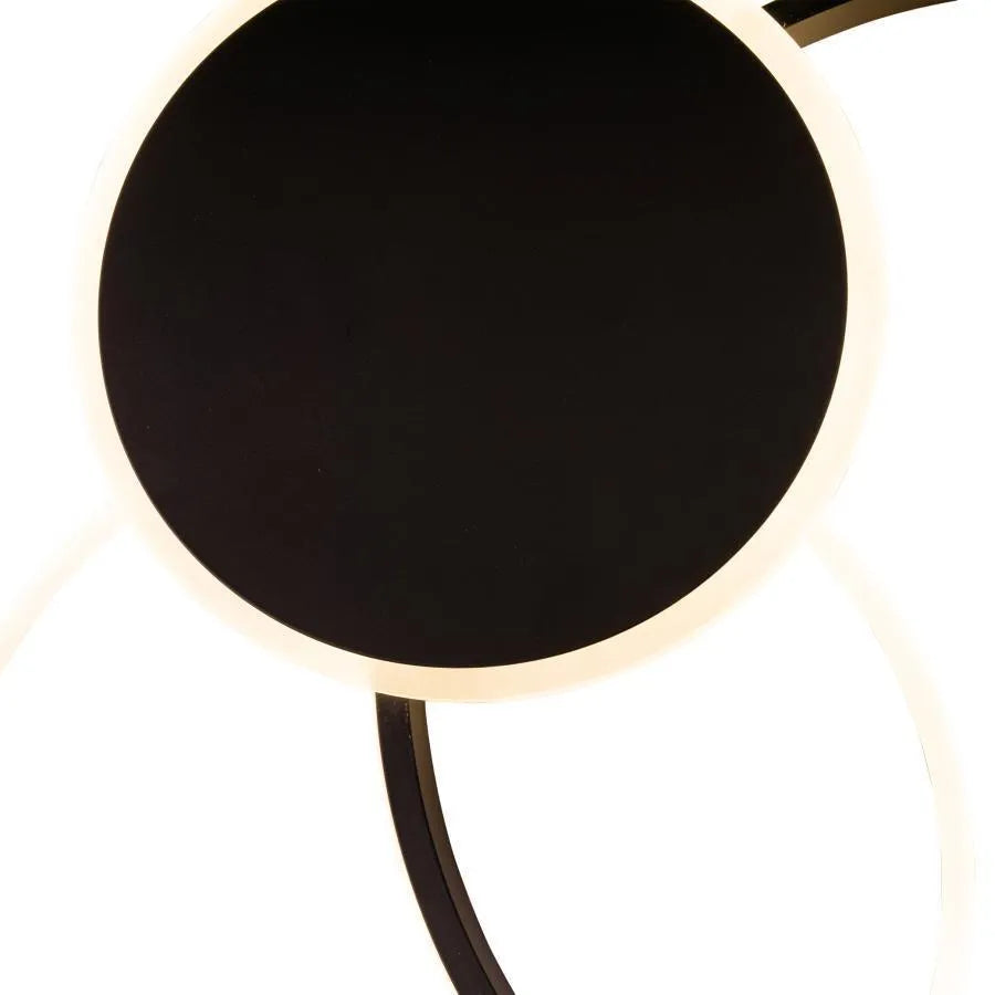 LED LED CETUS με τηλεχειριστήριο, 82W, μαύρο, ακρυλικό, Daisy