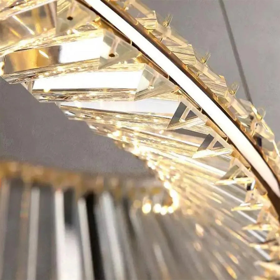 LED LED Crystal LED με τηλεχειριστήριο χρυσού Cairro 98W