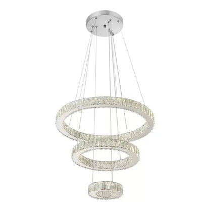 Lulus LED Crystal με τηλεχειριστήριο Canaan 120W Dimable Silver